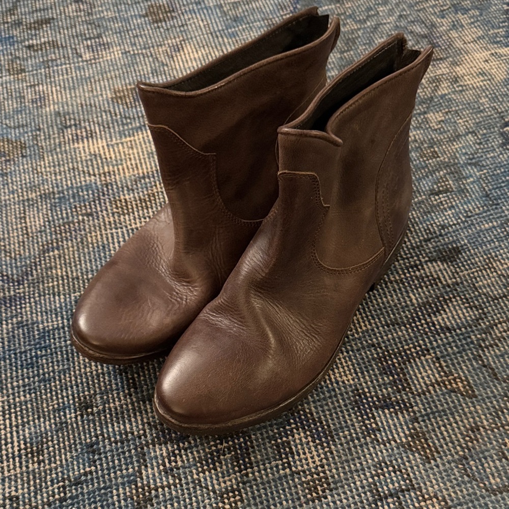 Italian Leather Ankle Boots